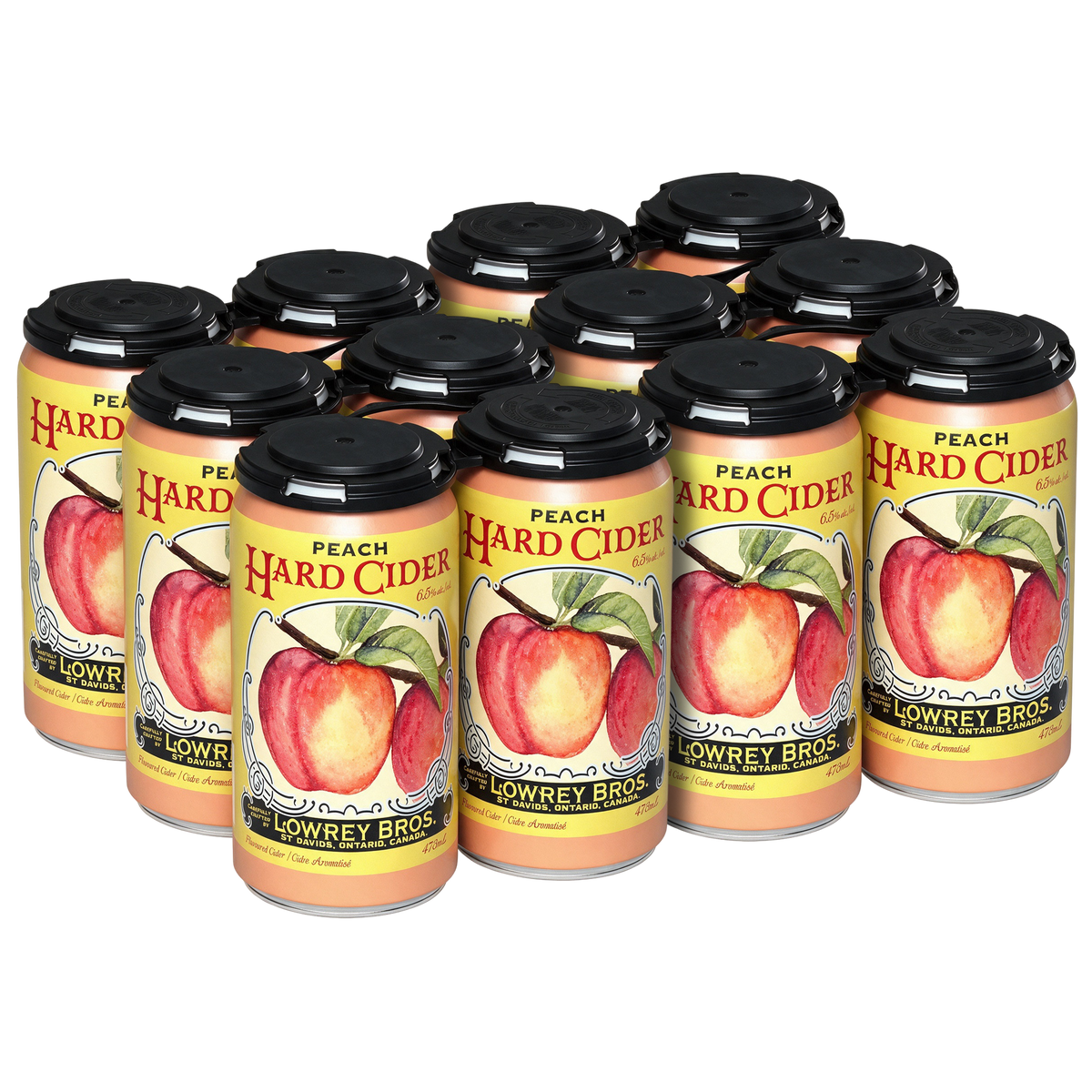 Lowrey Bros. Peach Cider- 12 Pack