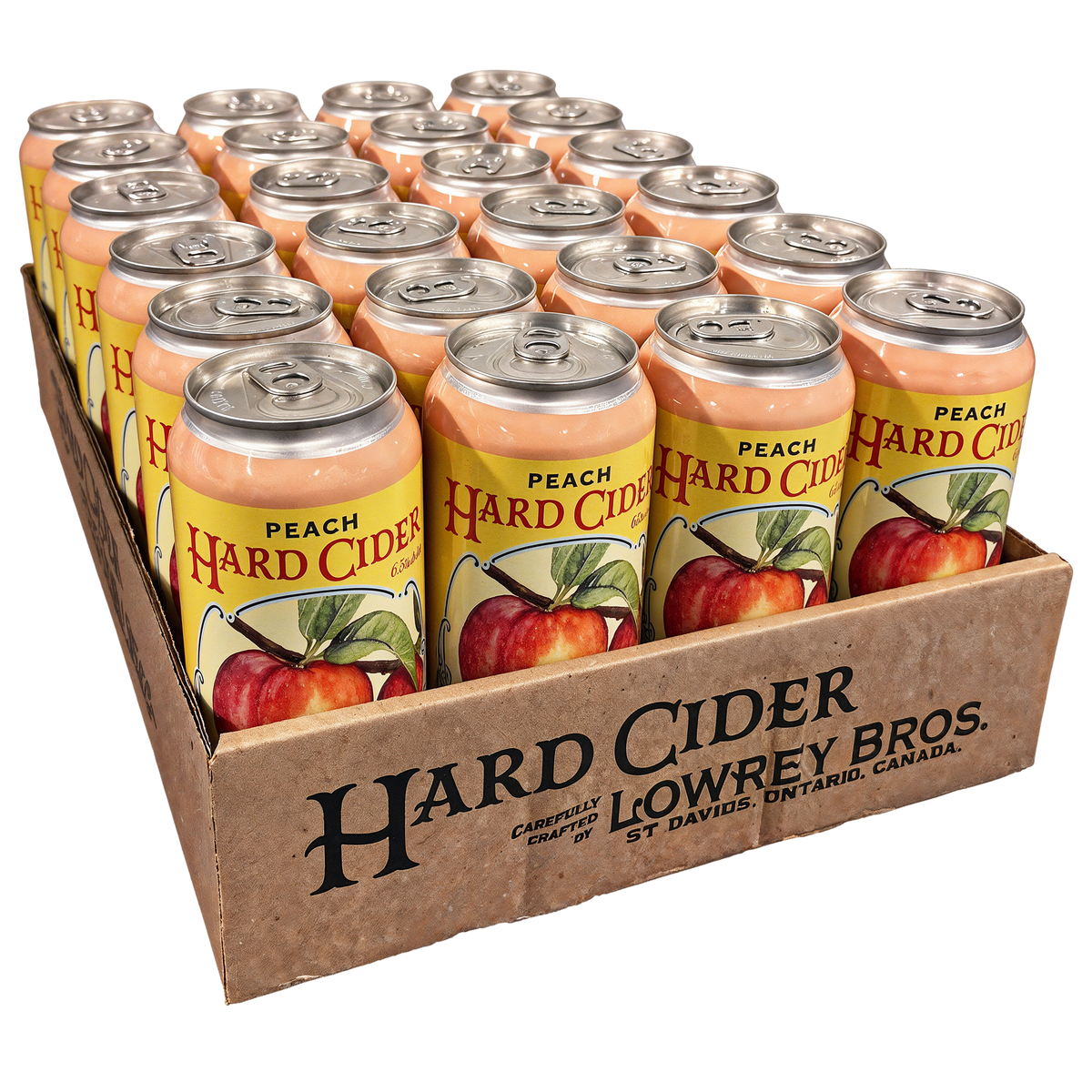 Lowrey Bros. Peach Cider- 24 Pack