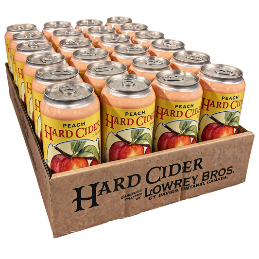 Lowrey Bros. Peach Cider- 24 Pack