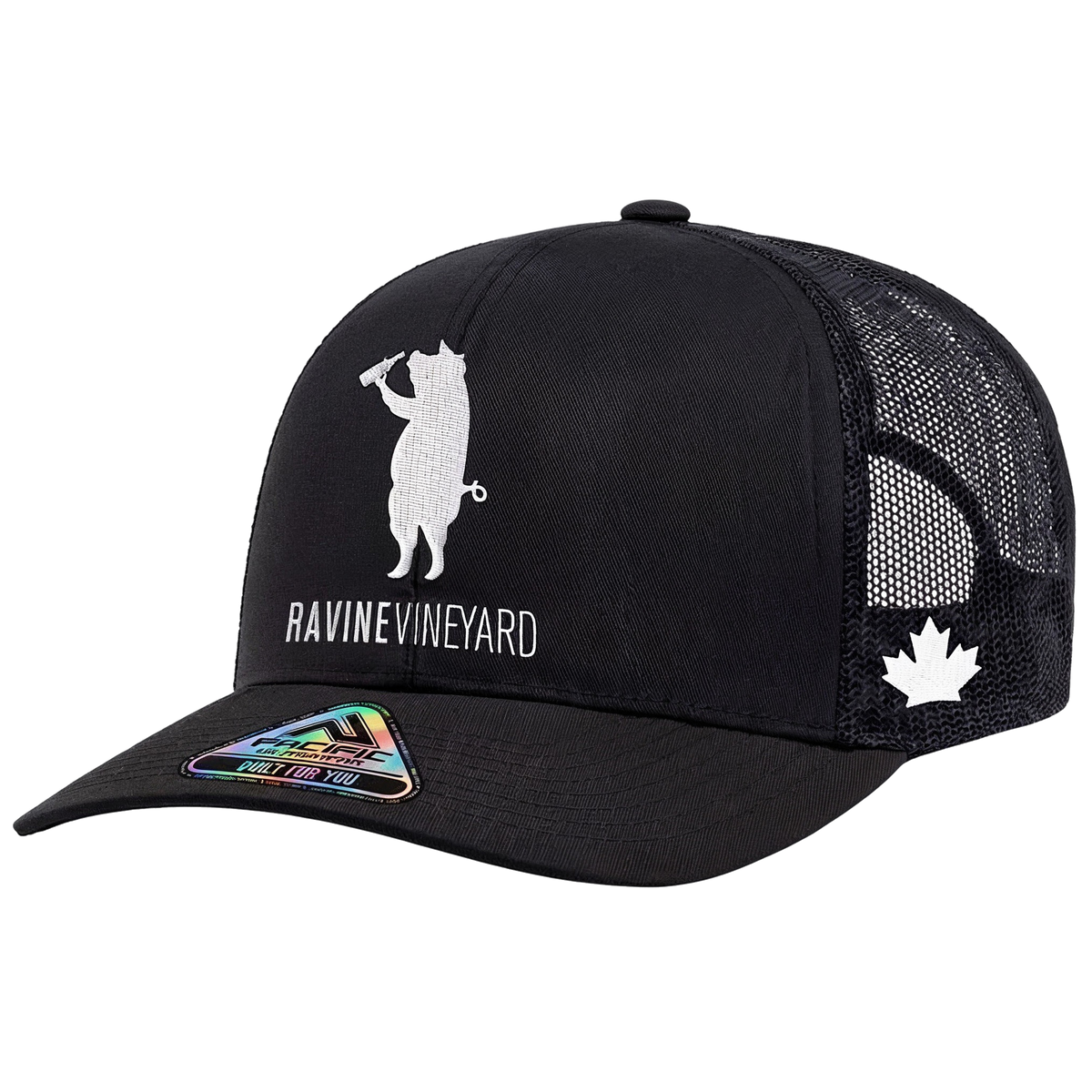 Drinking Pig Hat - Black