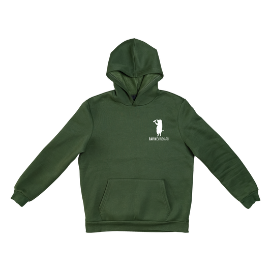 Drinking Pig Hoodie - Green